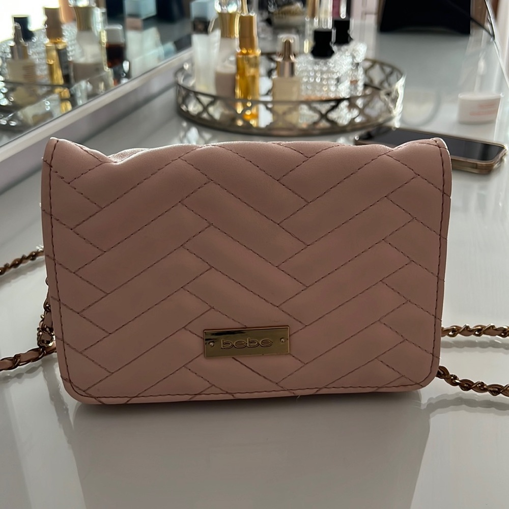 Bebe pink crossbody bag